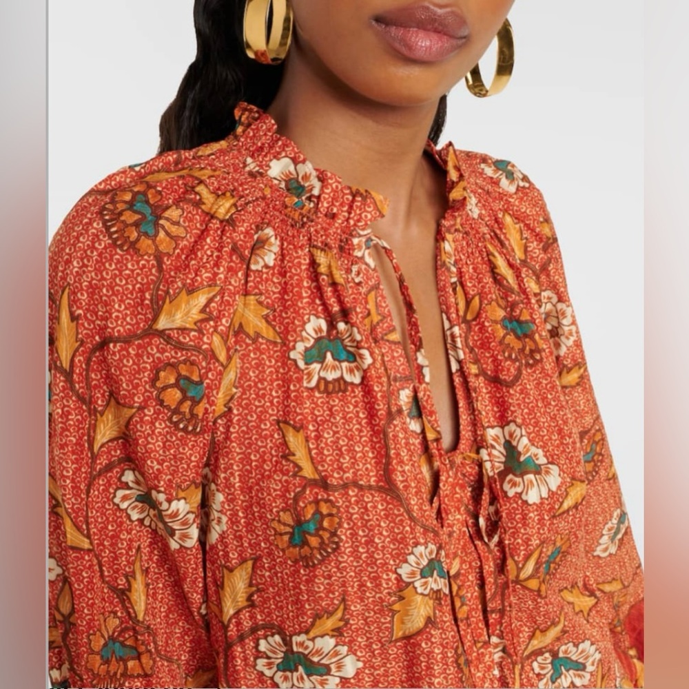 Ulla Johnson Kaitlyn Blouse in Amaryllis, size 0 NWT - Picture 3 of 10